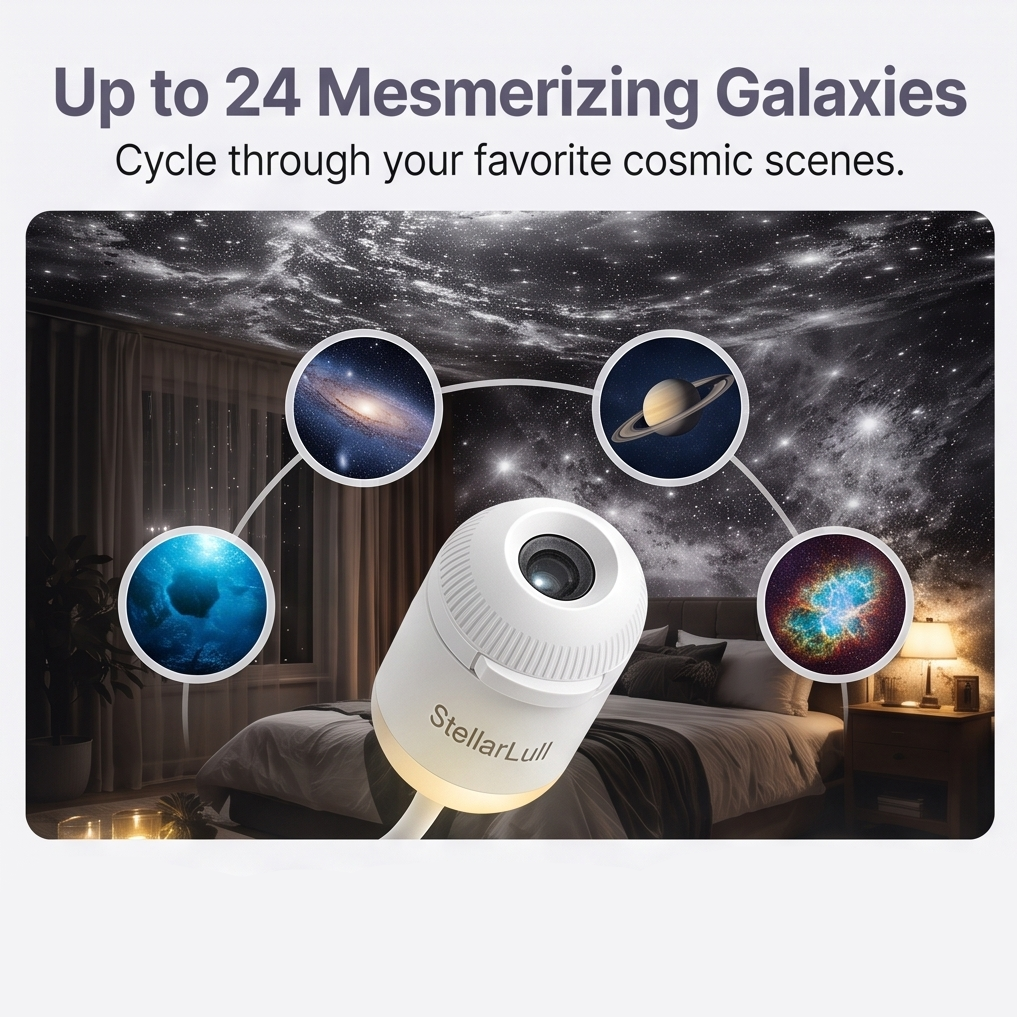 StellarLull™ 2-in-1 Galaxy Projector (12 Films)